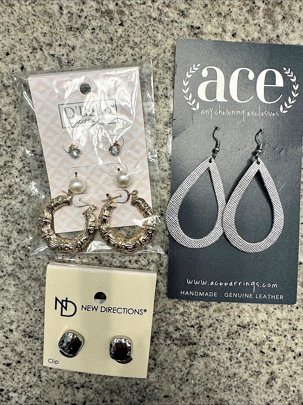 New Directions Mixed Earring BundleGold & Silver NWT